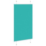 vidaXL Store plissé vert pétrole 80x100 cm largeur du tissu 79 4 cm