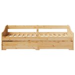 vidaXL Lit de jour avec gigogne sans matelas IRUN 90x200 cm