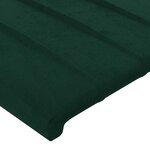 vidaXL Tête de lit Vert foncé 144 x 5 x 118/128 cm Velours
