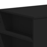 vidaXL Table basse noir 102x55x42 cm bois d'ingénierie