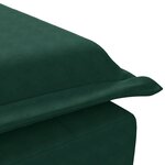 vidaXL Chaise longue de massage avec traversin vert foncé velours