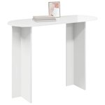 vidaXL Table console Blanc brillant 100 x 39 5 x 75 cm