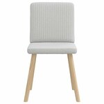 vidaXL Chaises à manger lot de 2 gris nuage tissu