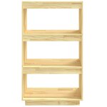 vidaXL Bibliothèque/Séparateur de pièce 60x35x103 cm pin massif