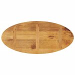 vidaXL Dessus de table 110x50x2 5 cm ovale bois massif de manguier