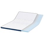 vidaXL Coussins de Matelas Blanc et bleu 140 x 190 cm