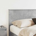 vidaXL Tête de lit Gris béton 150 cm Bois d'ingénierie