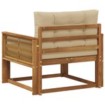 vidaXL Sofa de milieu extérieur Naturel