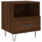 vidaXL Tables de chevet 2 Pièces chêne marron 40x35x47 5 cm