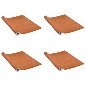 vidaXL Films autoadhésifs pour portes 4 Pièces Chêne clair 210x90 cm PVC