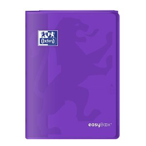 Cahier Easybook agrafé 21x29.7cm 96 pages grands carreaux 90g violet OXFORD