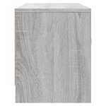 vidaXL Meuble TV sonoma gris 102x30x37 5 cm bois d'ingénierie