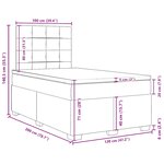 vidaXL Sommier à lattes de lit avec matelas Taupe 120x200 cm Tissu