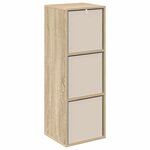 vidaXL Buffet avec tiroir Chêne Sonoma 35 x 32 x 99 5 cm