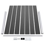 vidaXL Ensemble de panneau de clôture WPC 872x146 cm Noir