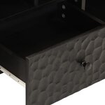 vidaXL Meuble TV noir 100x33x46 cm bois massif de manguier