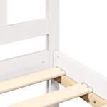 vidaXL Cadre de lit sans matelas blanc 100x200 cm bois de pin massif