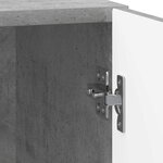 vidaXL Cabinet de chevet Gris béton 43 x 34 5 x 50 cm