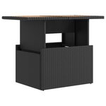 vidaXL Ensemble de repas extérieur 5 pc Noir et blanc crème