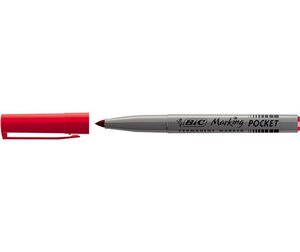 Marqueur Permanent MARKING POCKET 1445 Pointe Ogive Moy. Rouge BIC