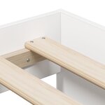 vidaXL Cadre de lit de rangement Blanc 90x190 cm