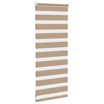 vidaXL Store zèbre marron sable largeur du tissu 55 9 cm polyester