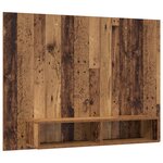 vidaXL Meuble TV mural Bois ancien 120 x 23 5 x 90 cm