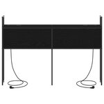 vidaXL Tête de lit de rangement Chêne noir 135 cm Bois d'ingénierie
