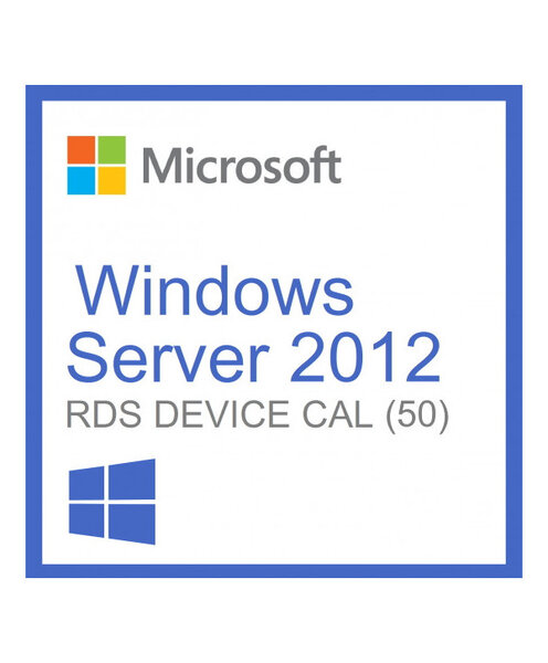 Microsoft Windows Server 2012 Remote Desktop Services (RDS) 50 device connections - Clé licence à télécharger
