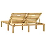 vidaXL Chaise longue double Bois de pin imprégné de vert