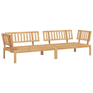 vidaXL Canapés d'angle palette de jardin 2 Pièces bois massif d'acacia
