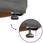 vidaXL Tabouret Gris foncé 61 x 41 x 40 cm Velours et Bois Composite