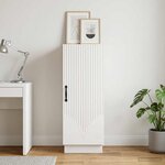 vidaXL Buffet Blanc 33 x 34 5 x 87 cm Bois d'ingénierie