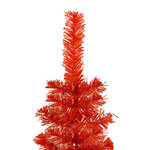 vidaXL Sapin de Noël étroit Rouge 120 cm