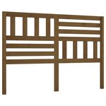 vidaXL Tête de lit Marron miel 126x4x100 cm Bois massif de pin