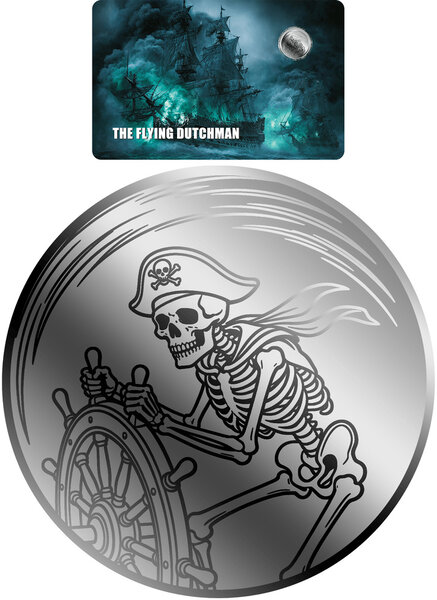 Monnaie FLYING DUTCHMAN 1/500 Oz Palladium 25$ Liberia 2026 (PRÉCOMMANDE)