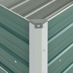 vidaXL Lit surélevé de jardin Acier galvanisé 100x40x45 cm Vert