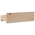 vidaXL Cadre de lit sans matelas avec tiroirs 75x190 cm bois de pin