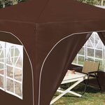 vidaXL Tente de fête pop-up 290 x 290 x 245 cm Marron