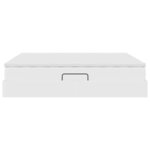 vidaXL Lit avec rangement et matelas avec matelas Blanc 180 x 200 cm