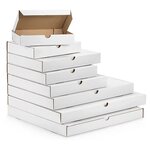 Boîte extra-plate d’expédition carton blanche 21 5x15 5x5 cm (lot de 50)