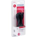 rallonge câble Audio 5 m 3,5mm Noir SCHWAIGER