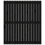 vidaXL Tête de lit murale Noir 95 5x3x110 cm Bois massif de pin