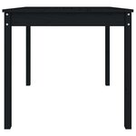 vidaXL Table de jardin noir 82 5x82 5x76 cm bois massif de pin