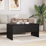 vidaXL Table basse Chêne noir 102 x 50 5 x 46 5 cm Bois d'ingénierie