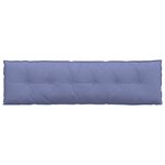 vidaXL Coussin de Dos Bleu denim 180 x 19 x 50 cm tissu