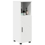 vidaXL Cabinet de salle de bain avec stockage Blanc 30 x 35 x 95 cm