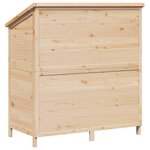 vidaXL Abri de jardin Naturel 106 x 56 x 113 5 cm Bois de Sapin Massif