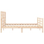 vidaXL Cadre de lit sans matelas bois massif