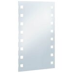 vidaXL Miroir mural à LED pour salle de bains 60x100 cm
